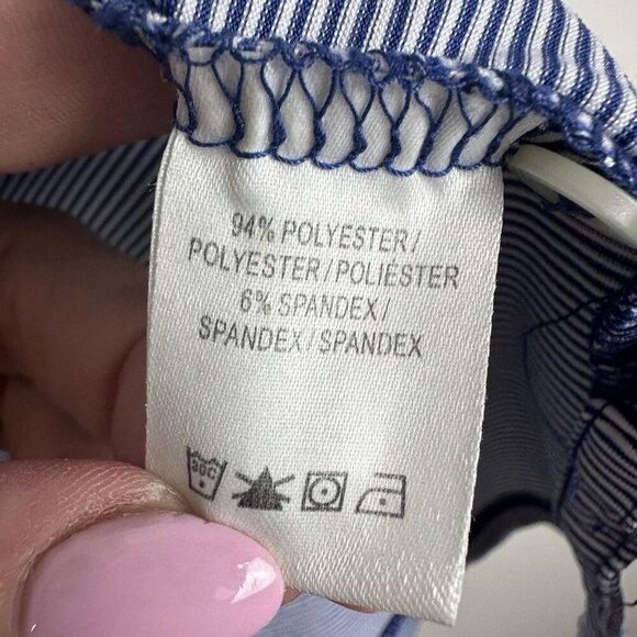 F&G Tech‎ Fairway & Greene Golf Polo Shirt Men's Large Golf Blue Striped - Picture 6 of 10